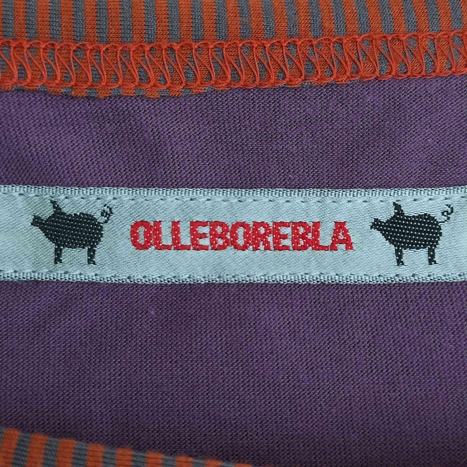 アルベロベロ オレボレブラ ブタさん ビジュ刺繍 アシンメトリー