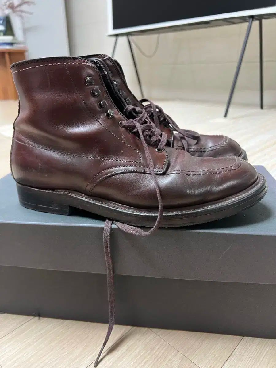  オールデン 403 インディ ブーツ ブラウン 6 D その他 ブーツ 革靴