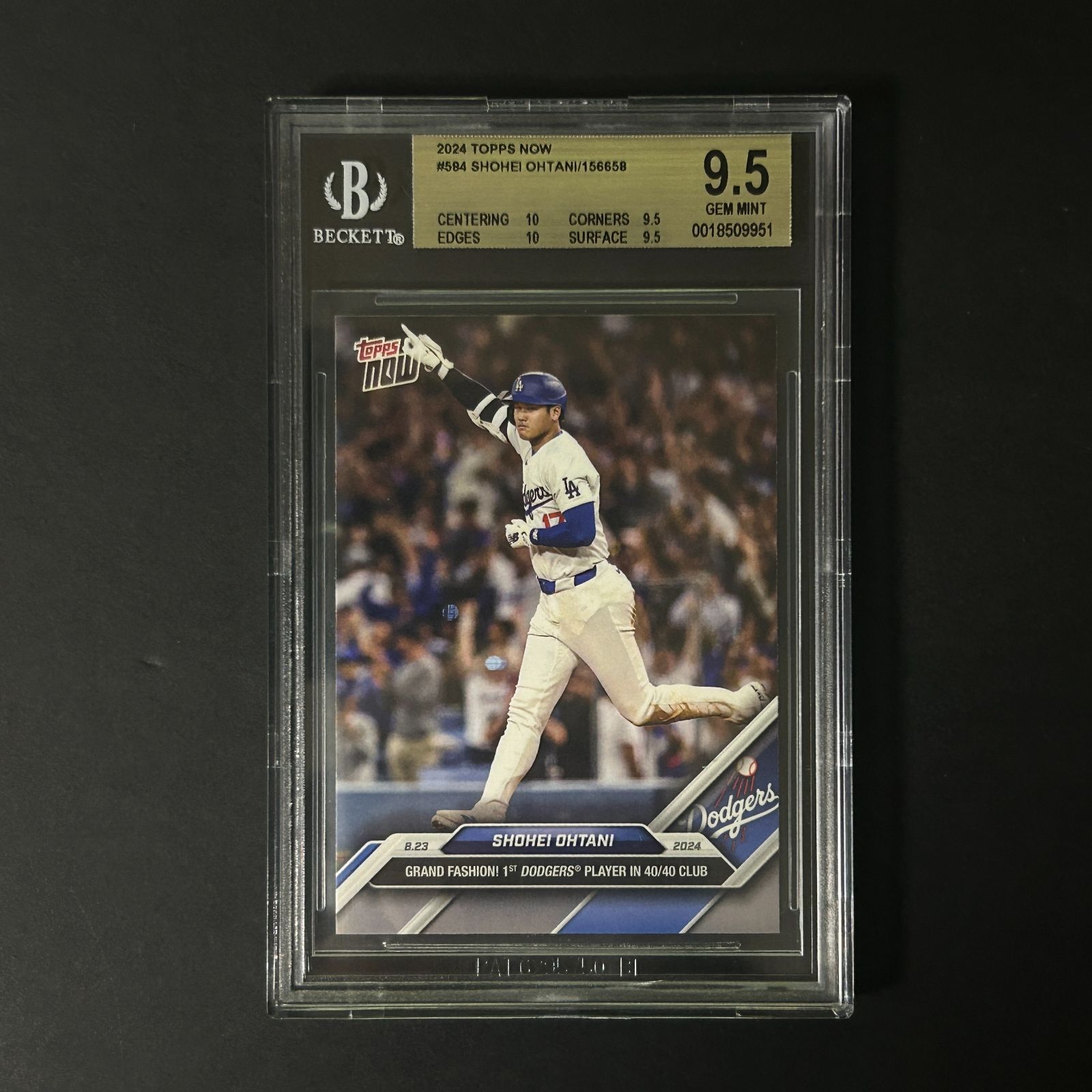 大谷翔平 BGS9.5 2025 Topps Now 584 Shohei Ohtani 156658 ドジャース MLB
