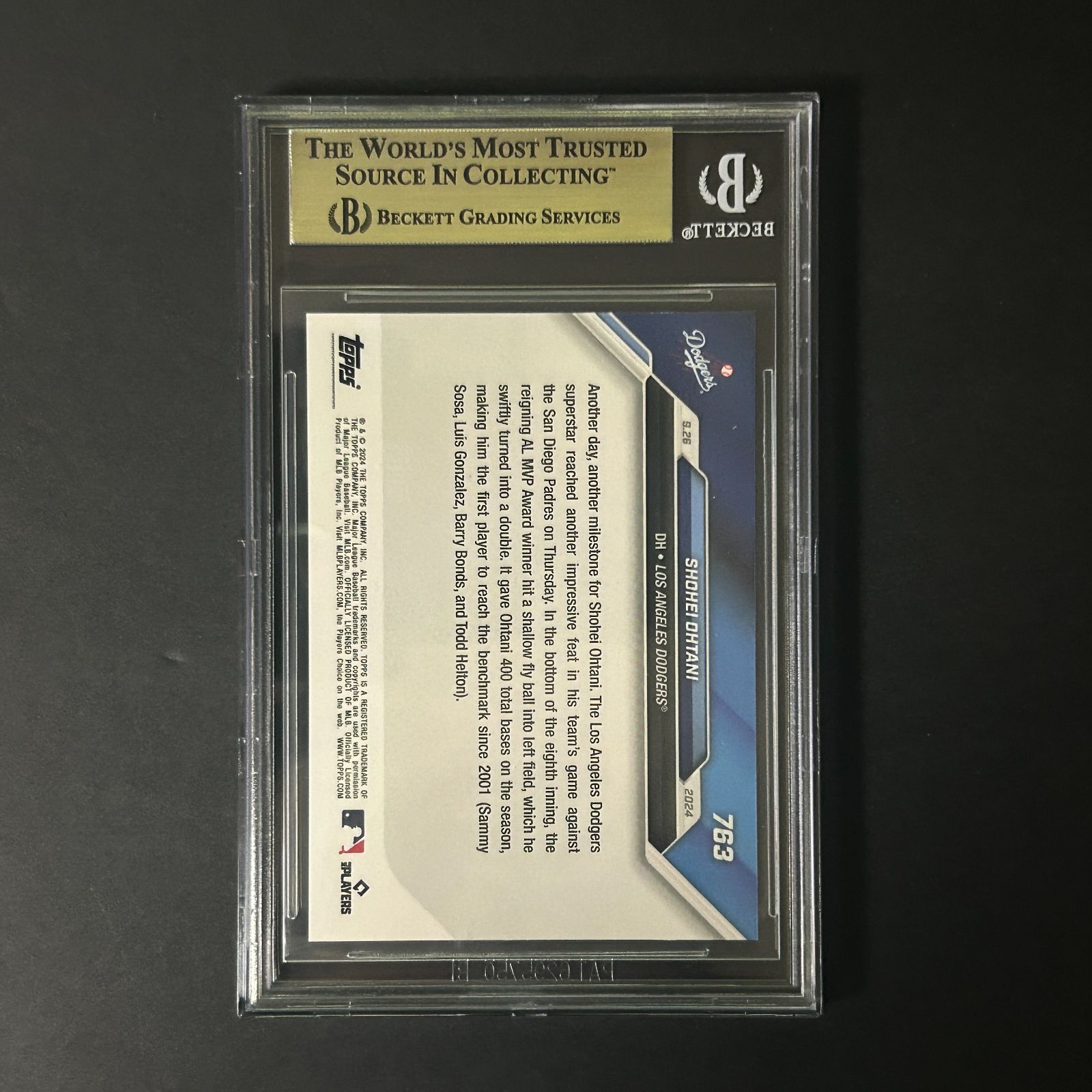大谷翔平 BGS 9.5 2025 Topps Now 763 Shohei Ohtani 13408 ドジャース MLB