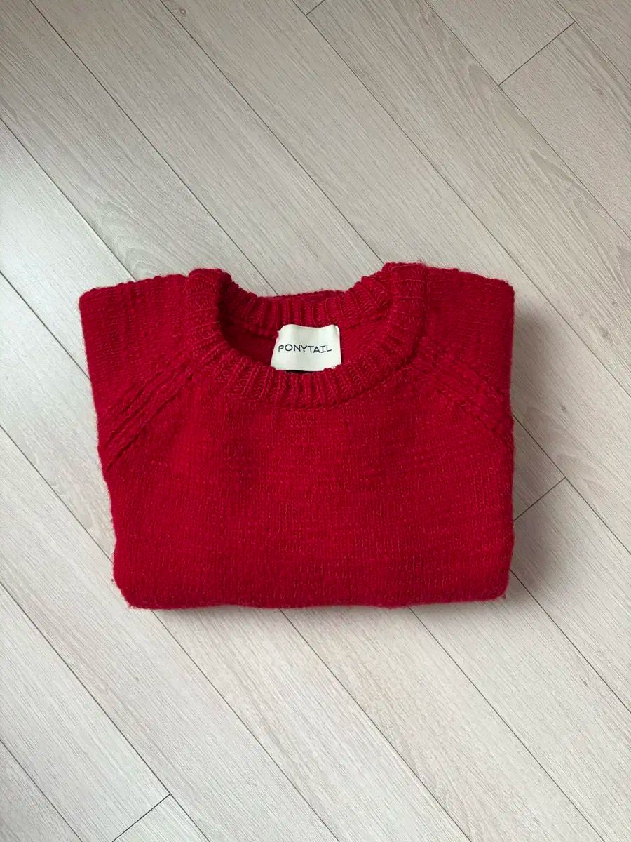  ブルピン ジス 着用 ポニーテール イージーピーzy ニット レッド Free 長袖 ニット セーター