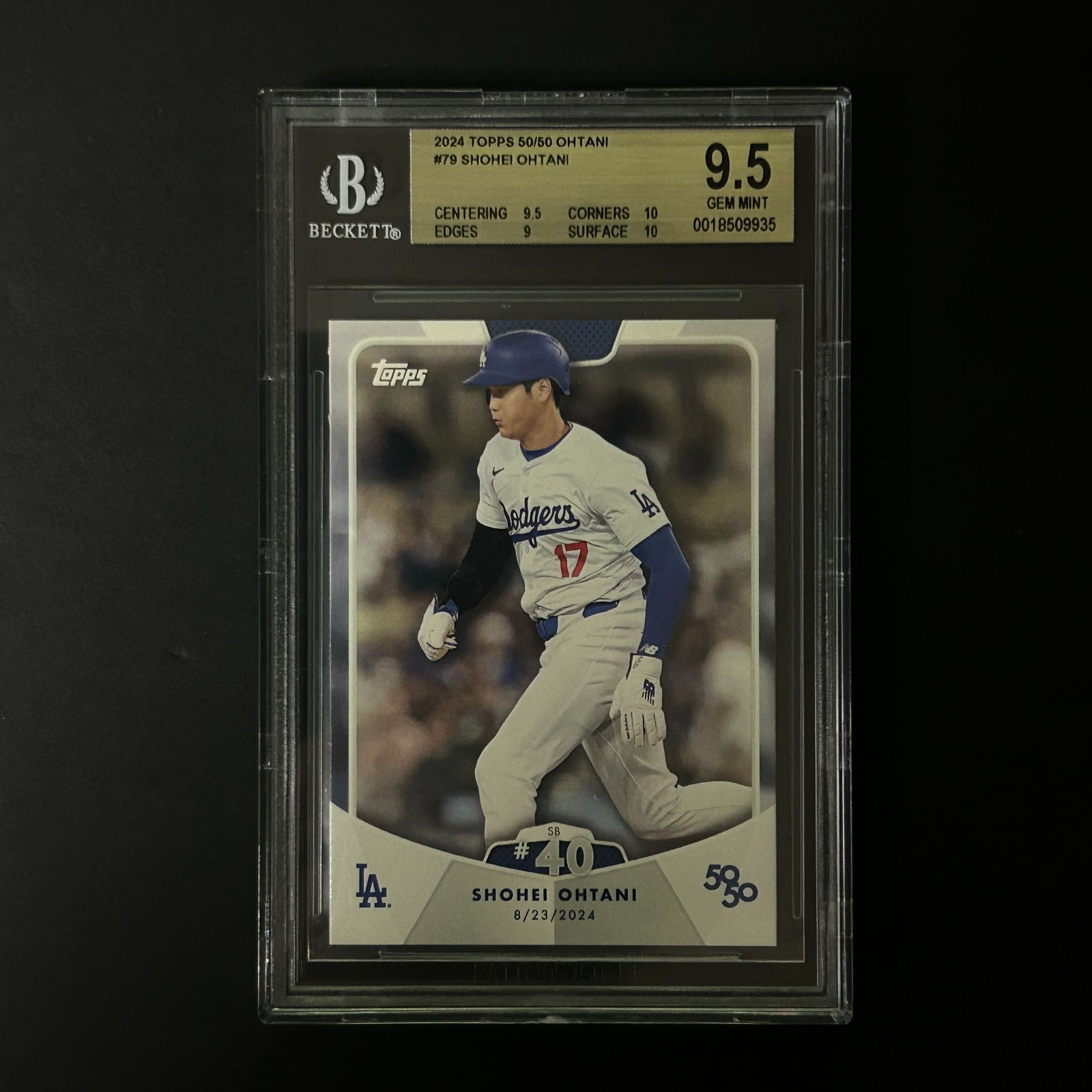 大谷翔平 BGS9.5 2025 Topps 50 50 Ohtani 79 Shohei Ohtani SB 40 ドジャース MLB
