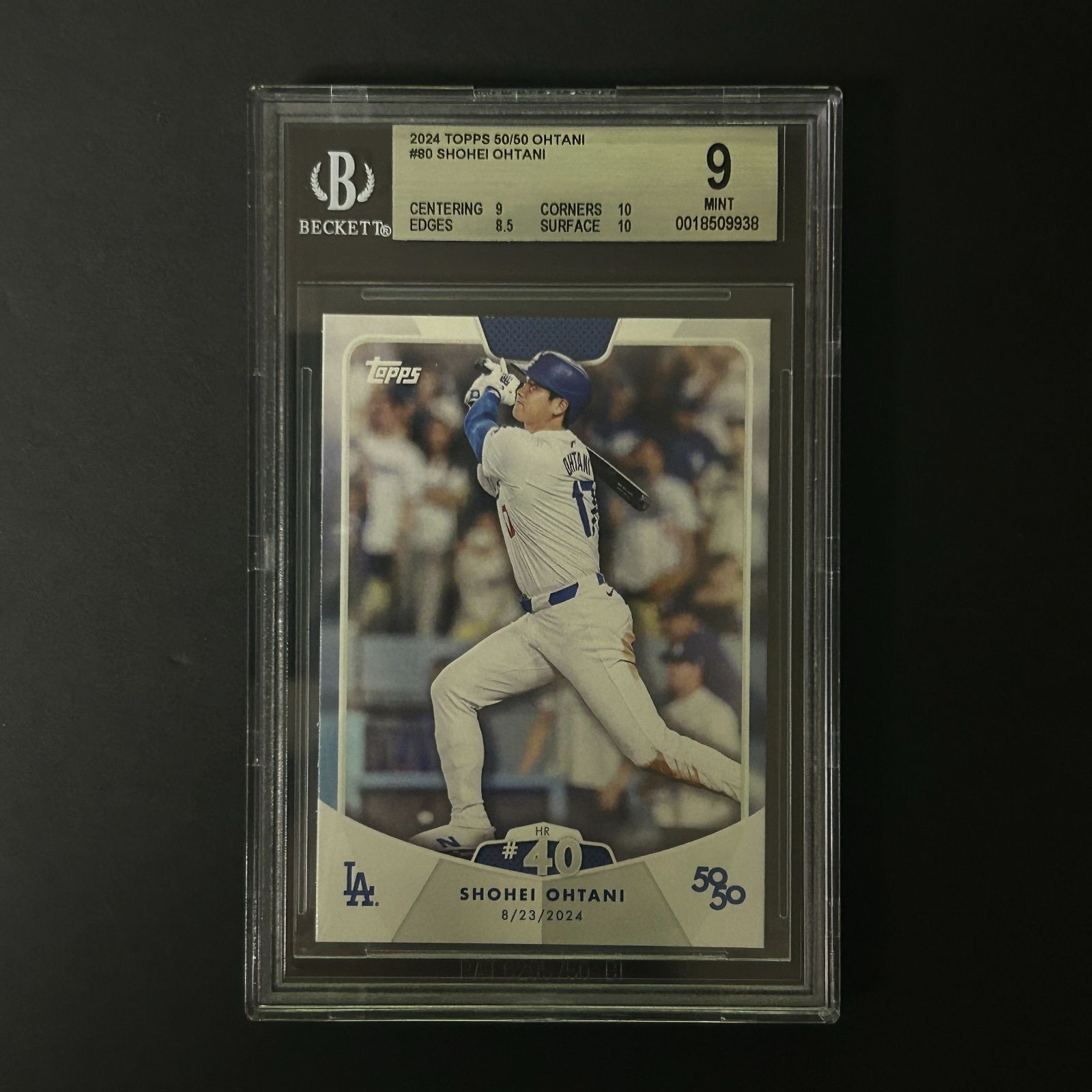 大谷翔平 BGS9 2025 Topps 50 50 Ohtani 80 Shohei Ohtani HR 40 ドジャース MLB