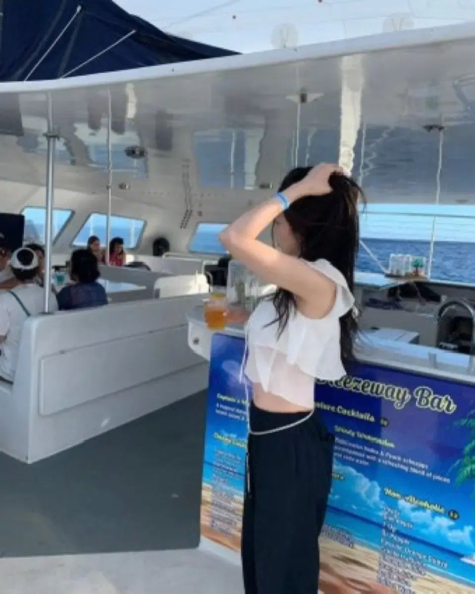 ONT ヒールパンツ ネイビー ロング