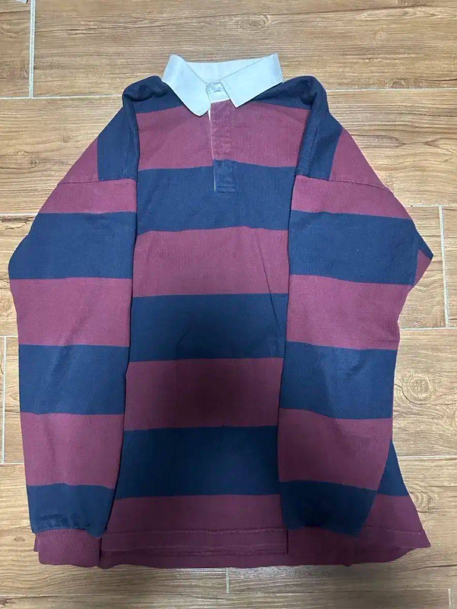 コロンビア ラグビーシャツ バーガンディ ネイビー Lサイズ