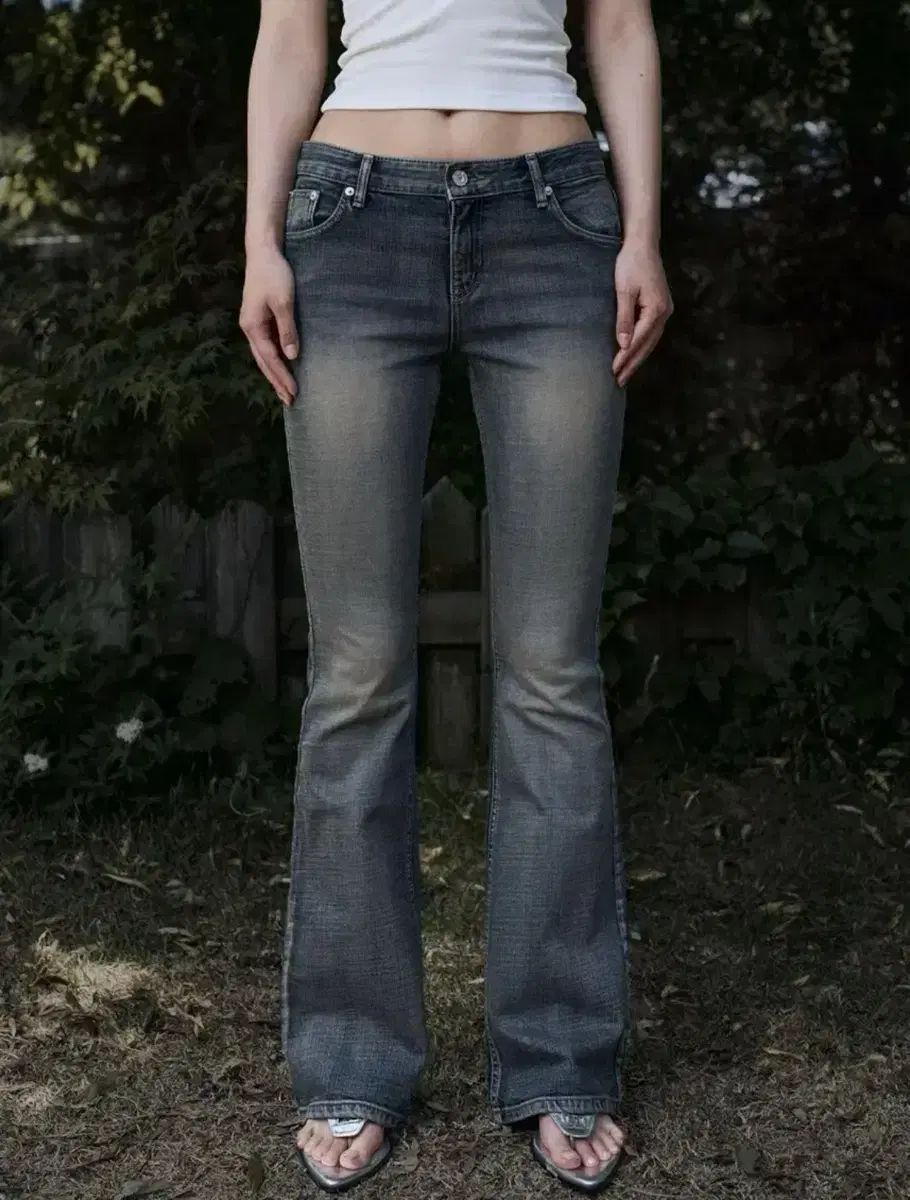 BOHEMSEO ボヘミアンソウル ブーツカット デニム パンツ BOHEMSEO ローライズ m