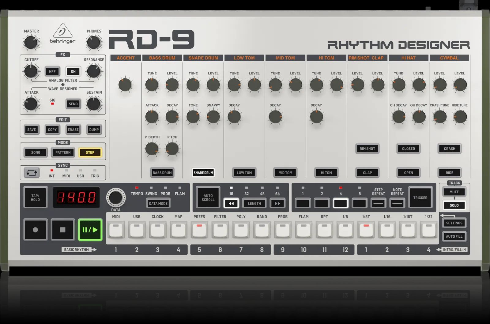 Behringer RD-9 アナログ デジタルリズムマシン