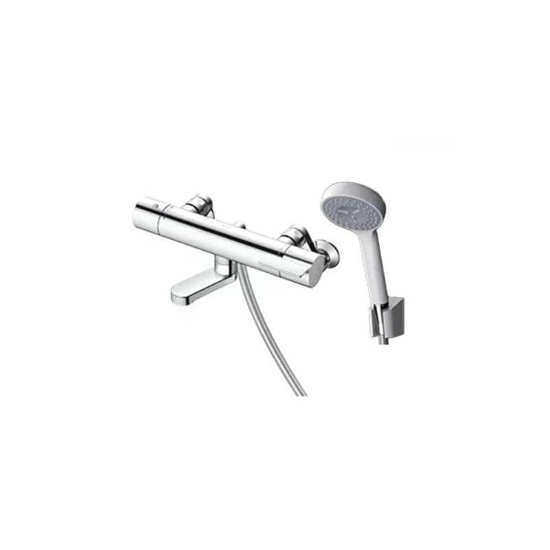 TOTO 浴室用壁付サーモスタット混合水栓 70mm コンフォートウェーブ90φ シルバー TBV03445J1 0
