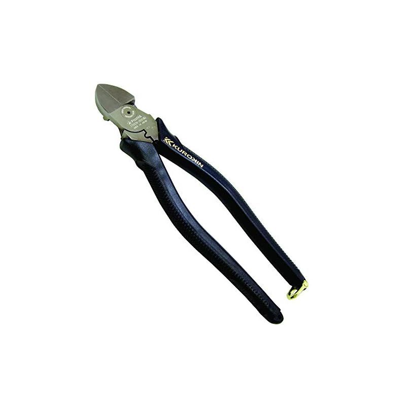 フジ矢(Fujiya) 電工名人偏芯薄刃ニッパ 7700N-200BG 200mm 黒金 偏芯