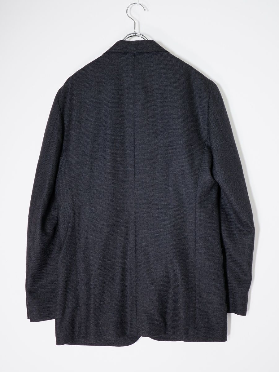 ロロピアーナ　青　ダブルブレストテーラードジャケット Lサイズ　48 ロロピアーナ 青 ダブルブレストテーラードジャケット Lサイズ 48