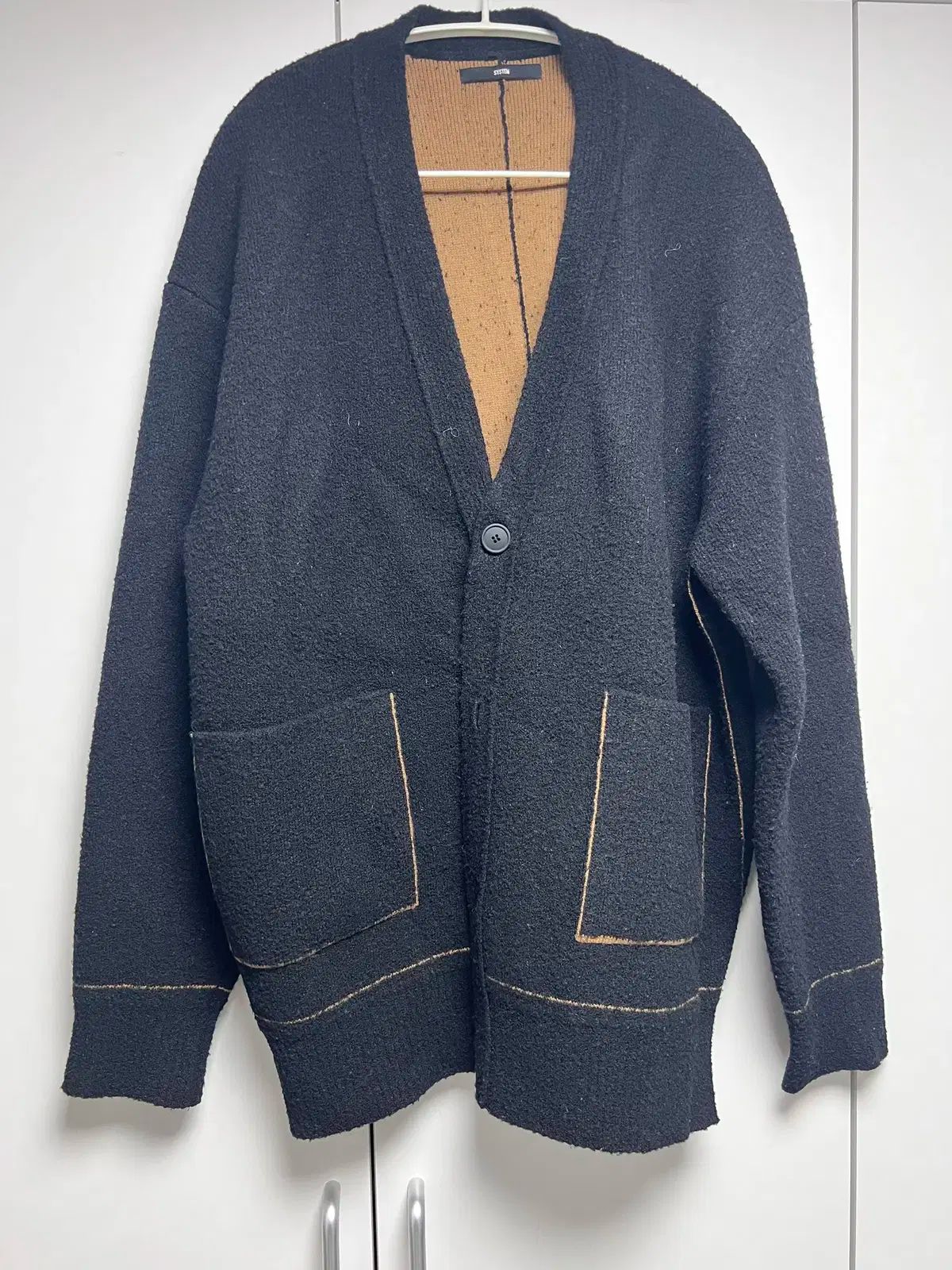 システムオム ブラッシュド ウール カーディガン 105