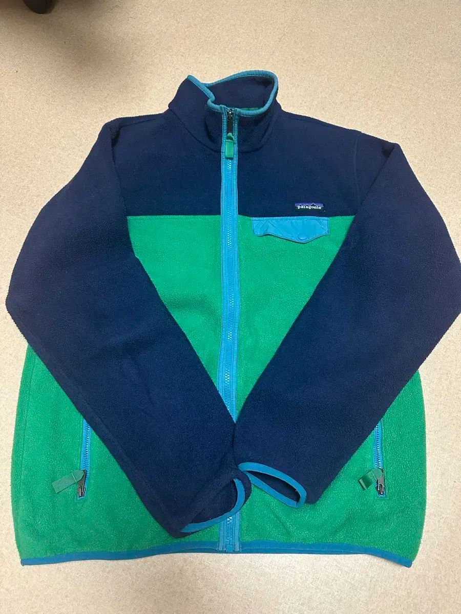 パタゴニア フリース ジャケット ネイビー グリーン
