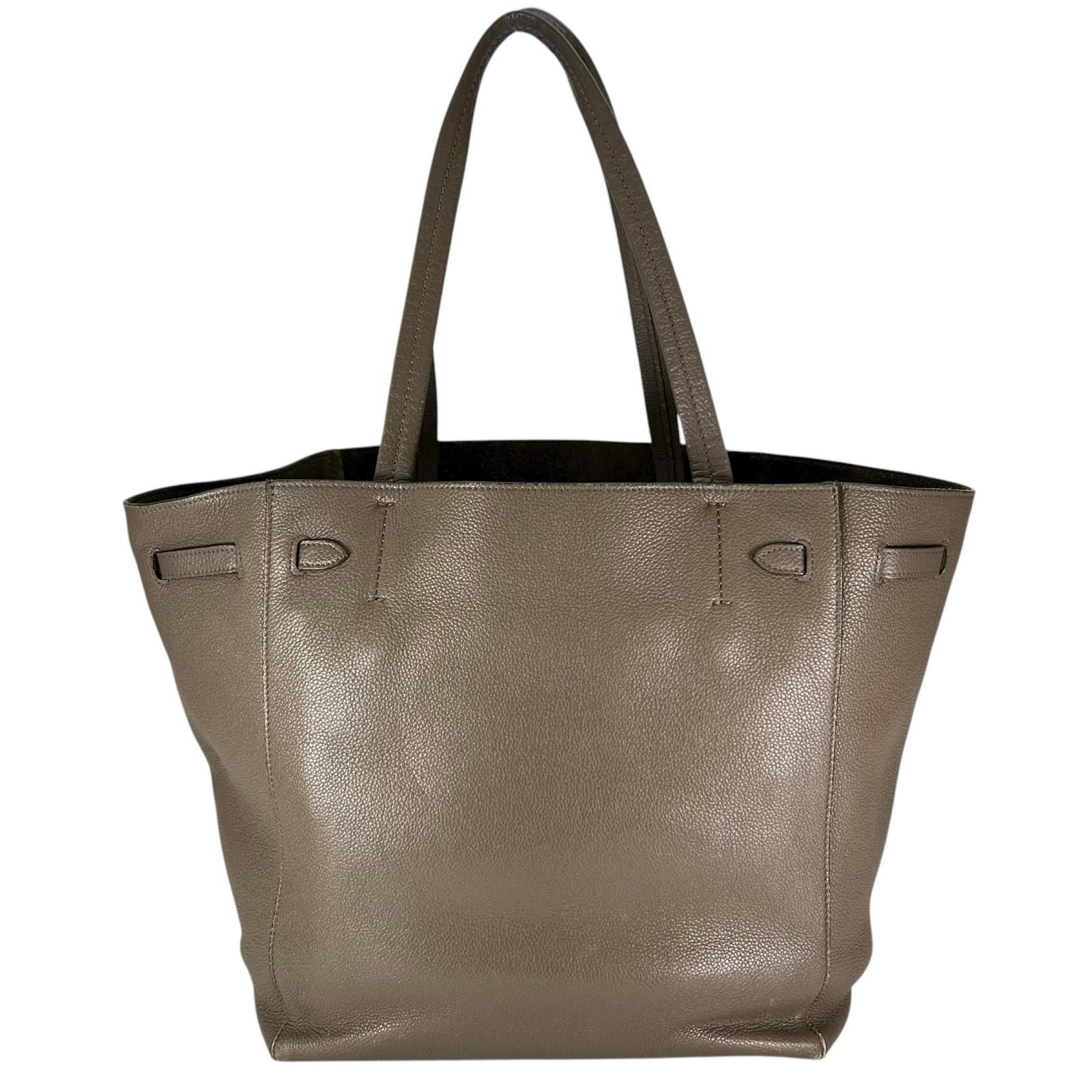 CELINE セリーヌ カバファントム 189023 トートバッグ レザー グレージュ レディース