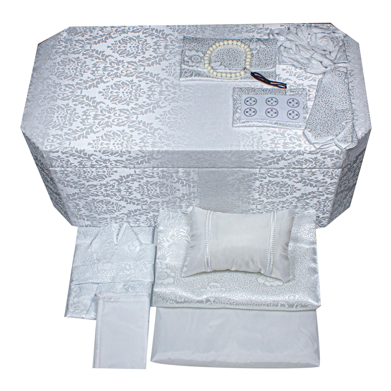 数量 妊娠21週1日～新生児用 男女兼用白い着物付 死産した赤ちゃんの西洋風の棺