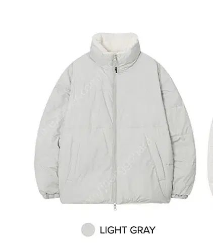 텍포 SPAO ユニセックス リバーシブル パファー ライト グレー S