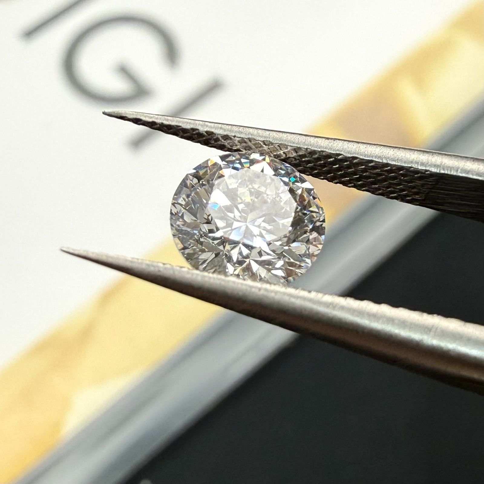 1.06 ct D VS 1 Round Cut ラボグロウンダイヤモンド ルース ラウンドブリリアントカット IGI鑑定書付き オーダーメイド セッティング シンプルデザイン リング作成 ネックレス作成 ラボダイヤ ハート＆キューピッド H-C 鑑別付き