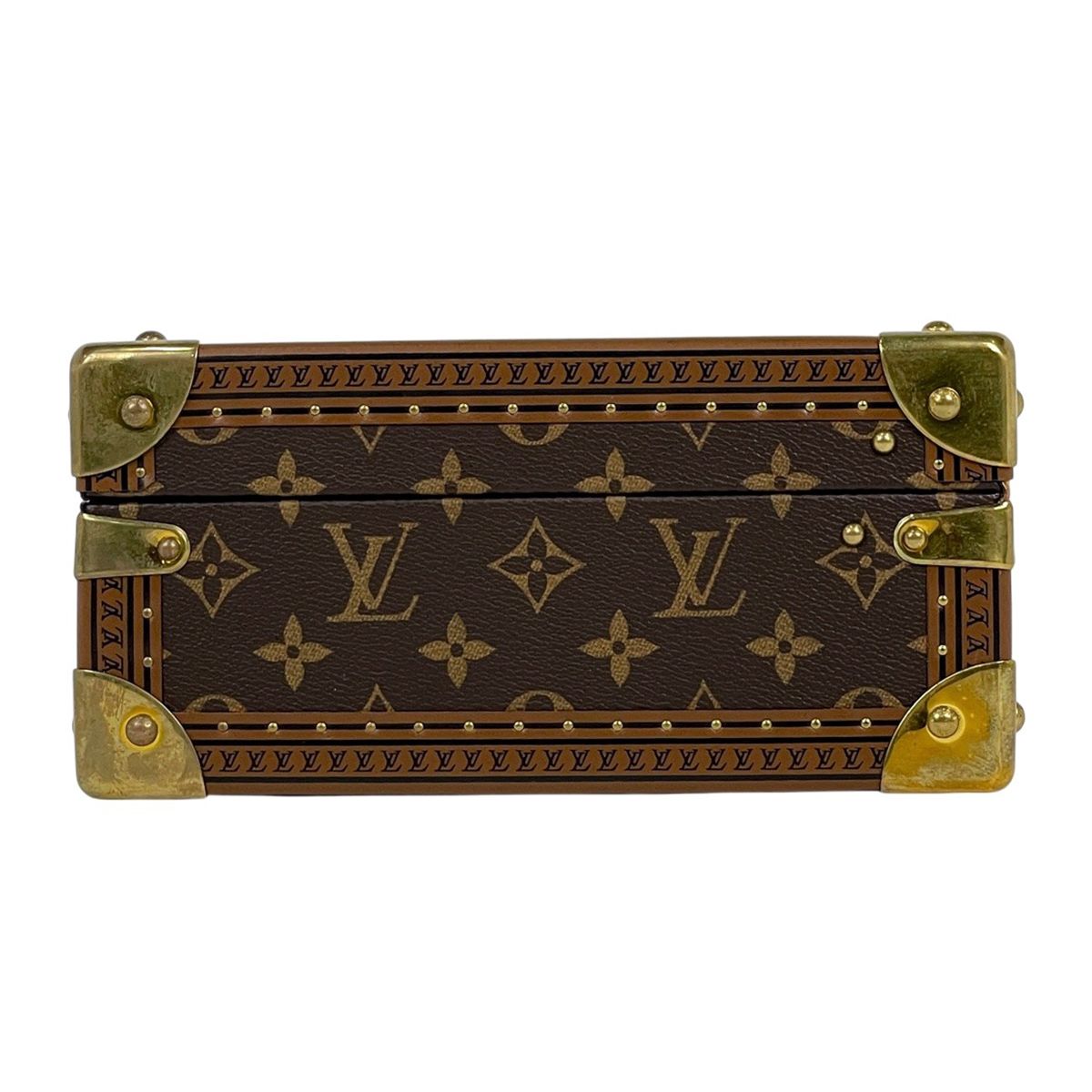 ルイ ヴィトン Louis Vuitton コフレ ジュワイアリー ジュエリーボックス シーサー トランク モノグラム ブラウン レディース