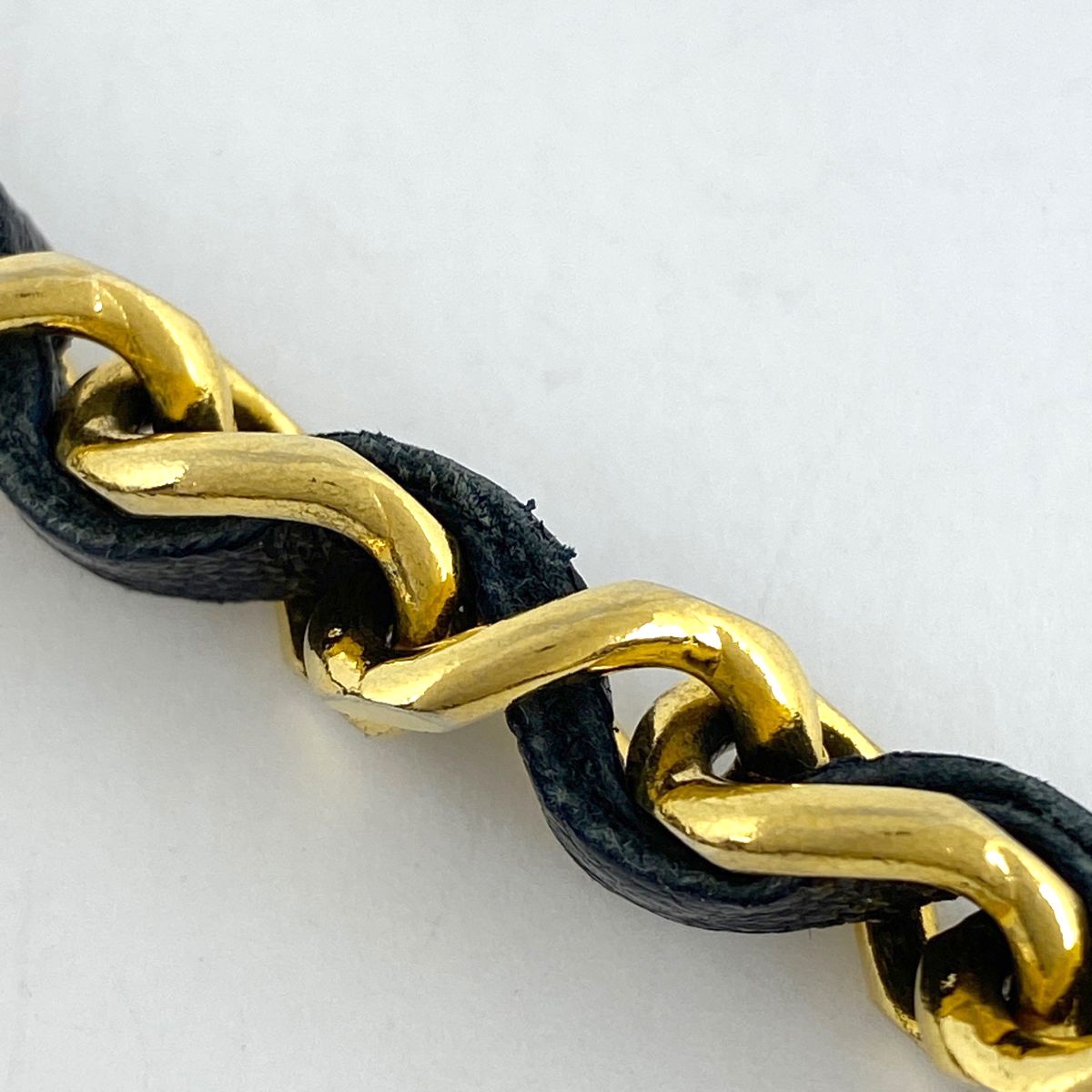  シャネル CHANEL ココマーク チェーン ベルト CCマーク GP レザー ゴールド レディース ベルト 小物