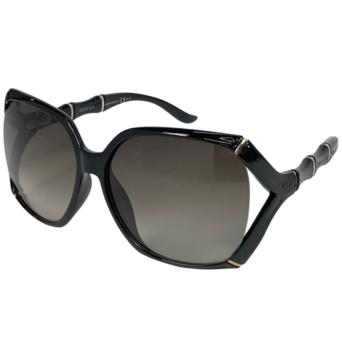 グッチ GUCCI ロゴ グラデーション サングラス アイウェア バンブーモチーフ サングラス プラスチック ブラック GG3508 レディース