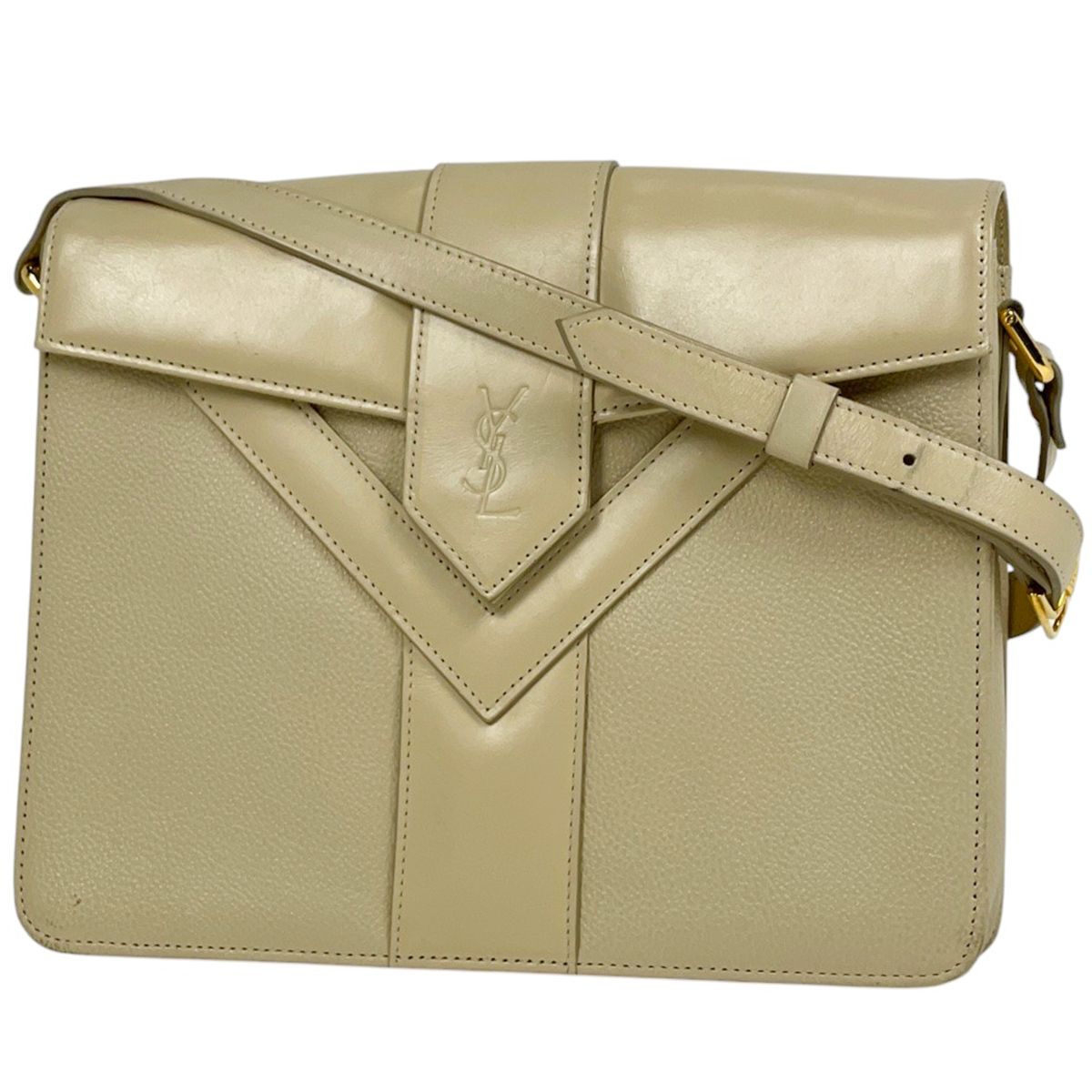 イヴ・サンローラン YVES SAINT LAURENT ロゴ ショルダーバッグ 斜め 