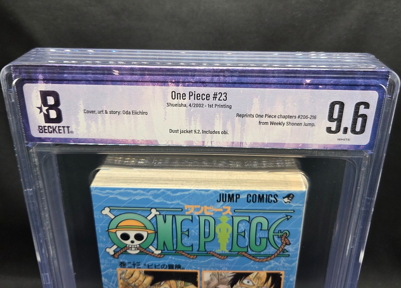 BGS 9.6 ONE PIECE ワンピース 23巻 Vol.23 初版 1 st Printing 帯付き Obi Beckett Graded Manga Book 2002年 鑑定済 漫画 尾田栄一郎 Eiichiro Oda Collector