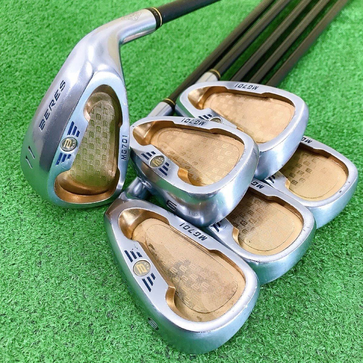 チ513Sホンマ BERES MG701 6本アイアンセット GOLD 金 ゴールド 日本製