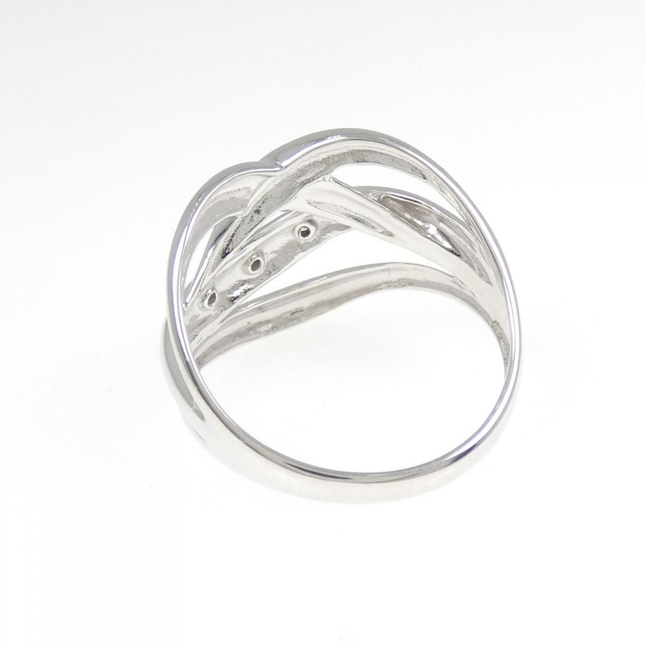 K10WG ダイヤモンド リング 0.02CT K10 YG/WG ダイヤモンド リング