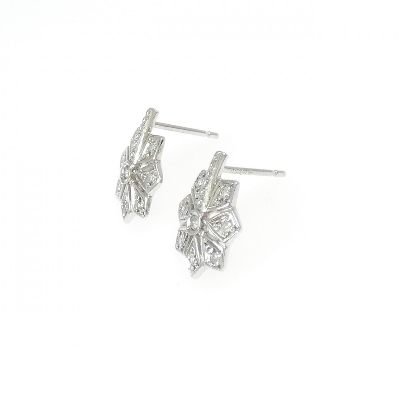 PT 850 900 ダイヤモンド ピアス 0.14 CT