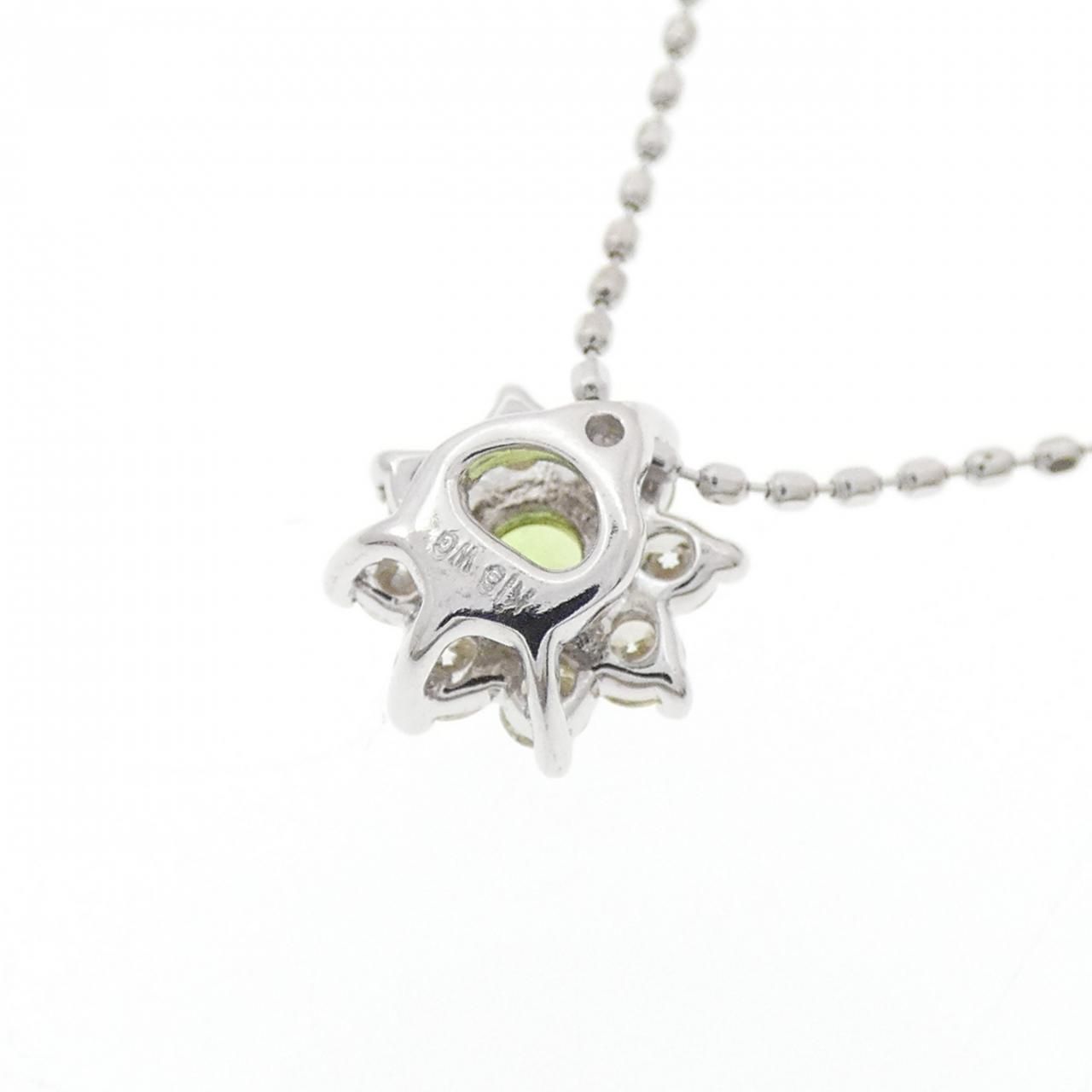 K18WG デマントイドガーネット ネックレス - メルカリ