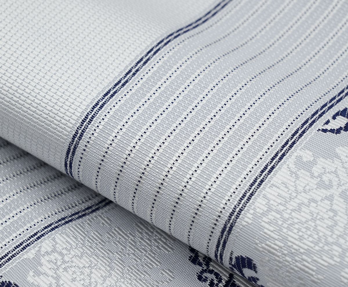 涌唐花文 グレー