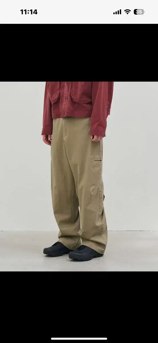 NOUN バックアジャストパンツ ベージュ