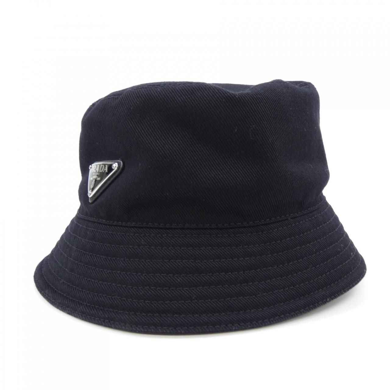 プラダ 2HC250 トライアングルロゴ ハット XL コットン ブラック プラダ 2HC250 トライアングルロゴ ハット XL コットン ブラック 楽天