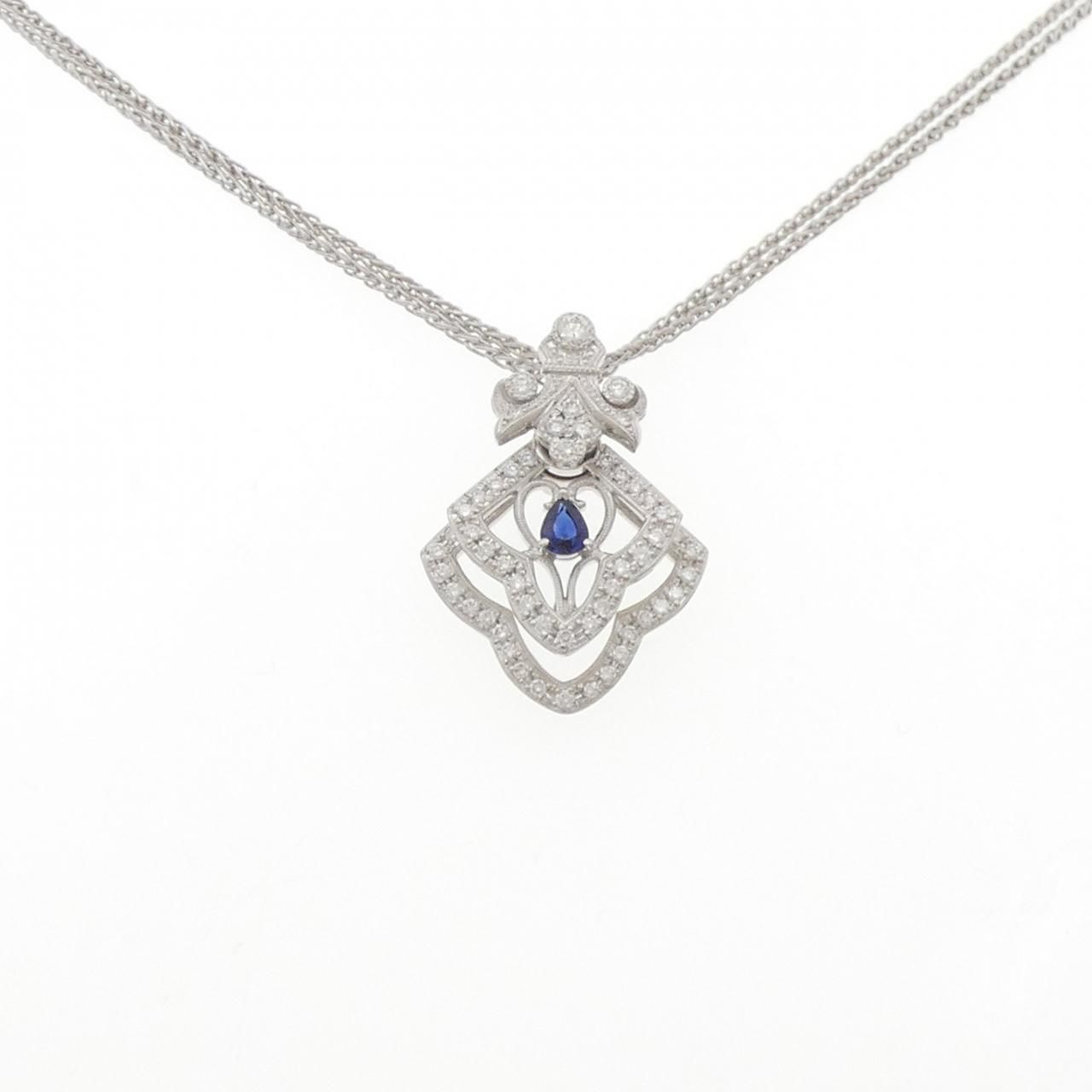 ウォルサム サファイヤ ネックレス 0.30CT