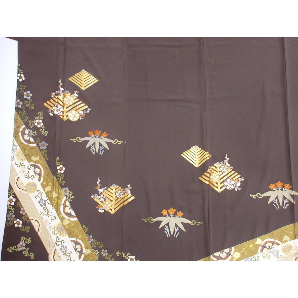  色留袖 刺繍加工 友禅金彩加工 蔦 その他 着物