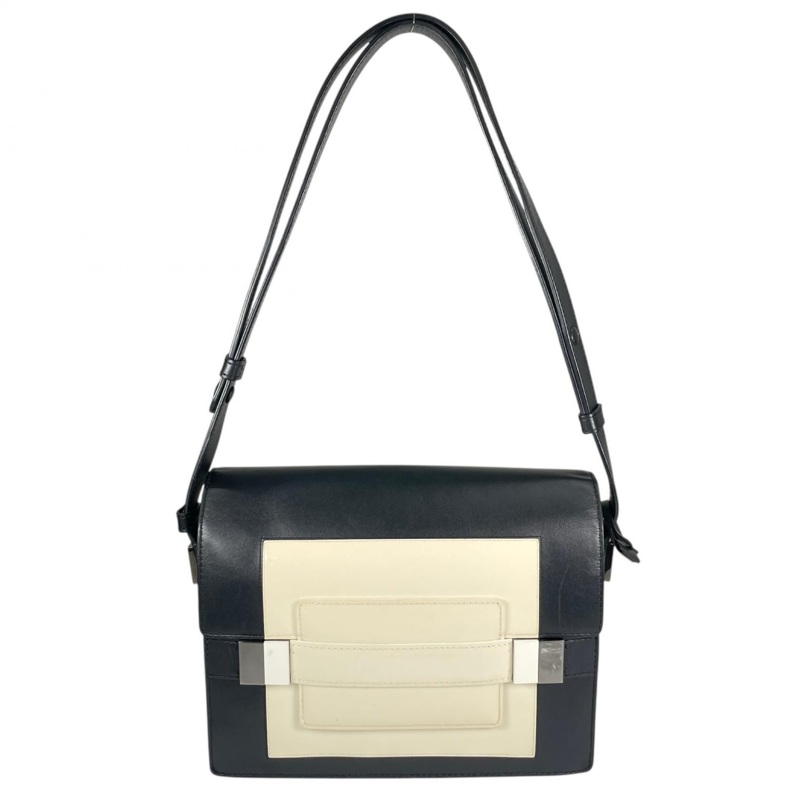 美品 DELVAUX デルヴォー マダム ショルダーバッグ レザー ブラック 