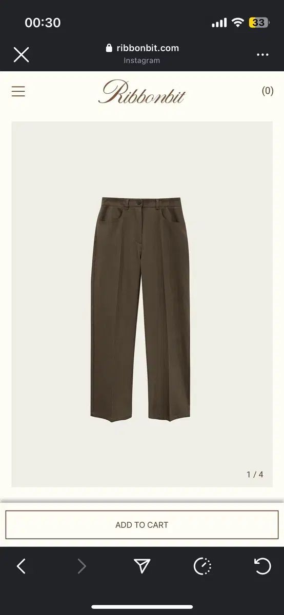 ホームページ サイズ リボン빛スラックス bunt slacks ブラウンsサイズ