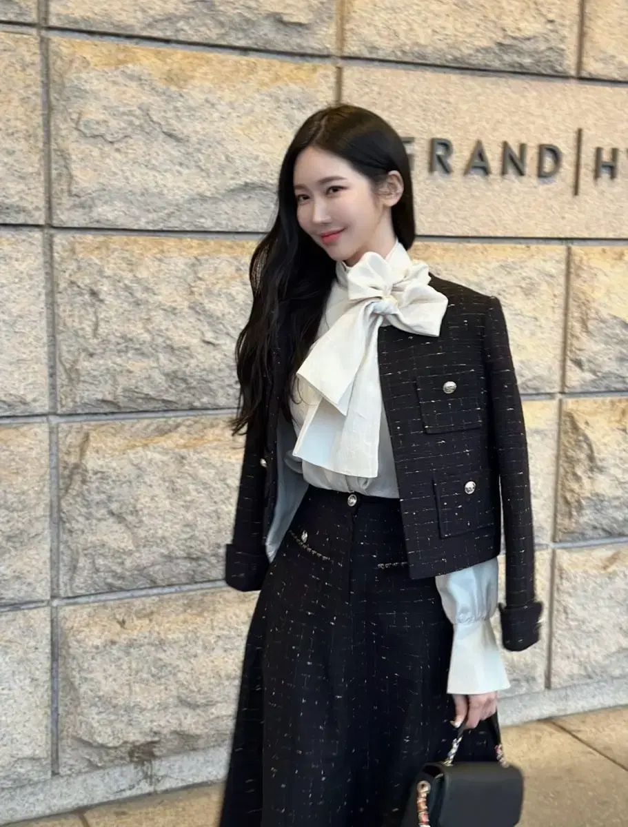 イブーベ ツイード ジャケット ブラック ツイード ロング スカート ブラック s セット まとめ