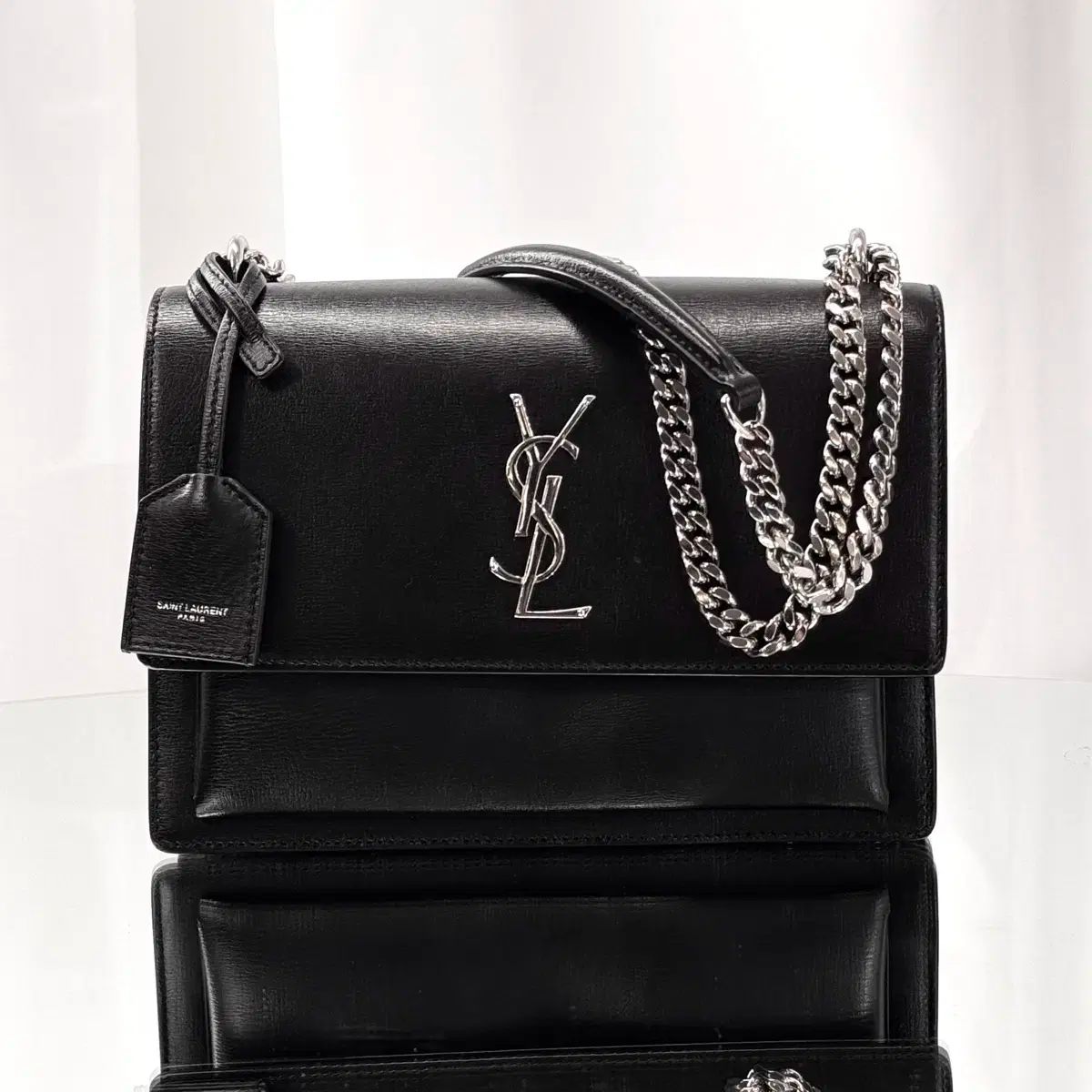 Mサイズ YVES SAINT LAURENT イヴ サンローラン サンセットバッグ チェーンバッグ