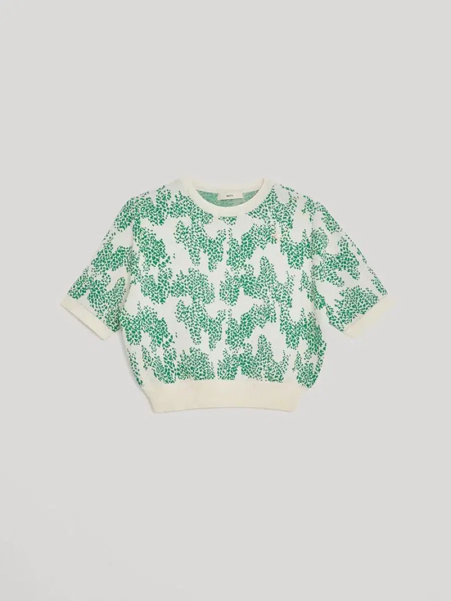 レクト サンライズ ジャガード ニット クロップド トップス グリーン 002 サイズ