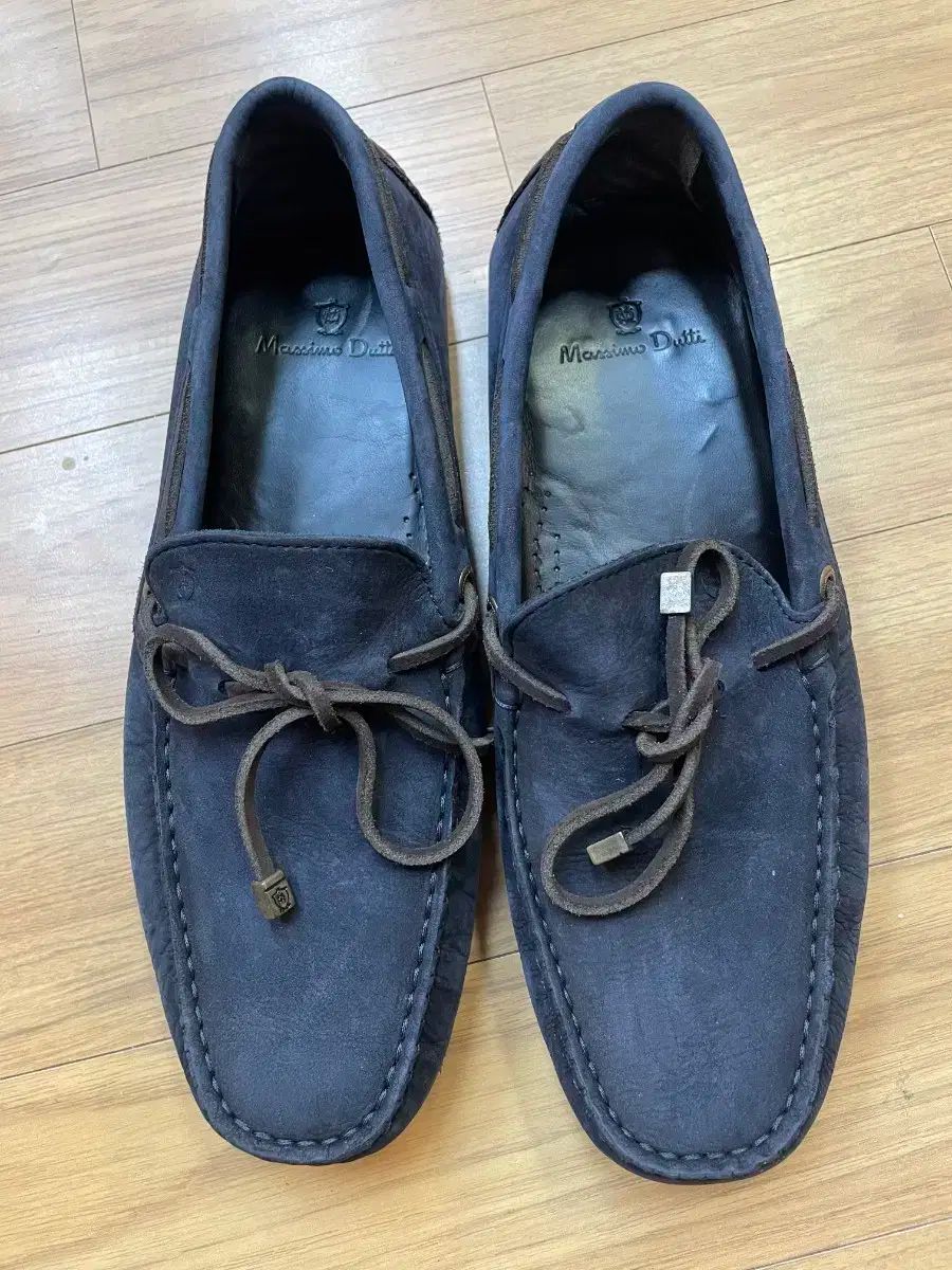 Massimo Dutti メンズ ローファー はネイビーです SI