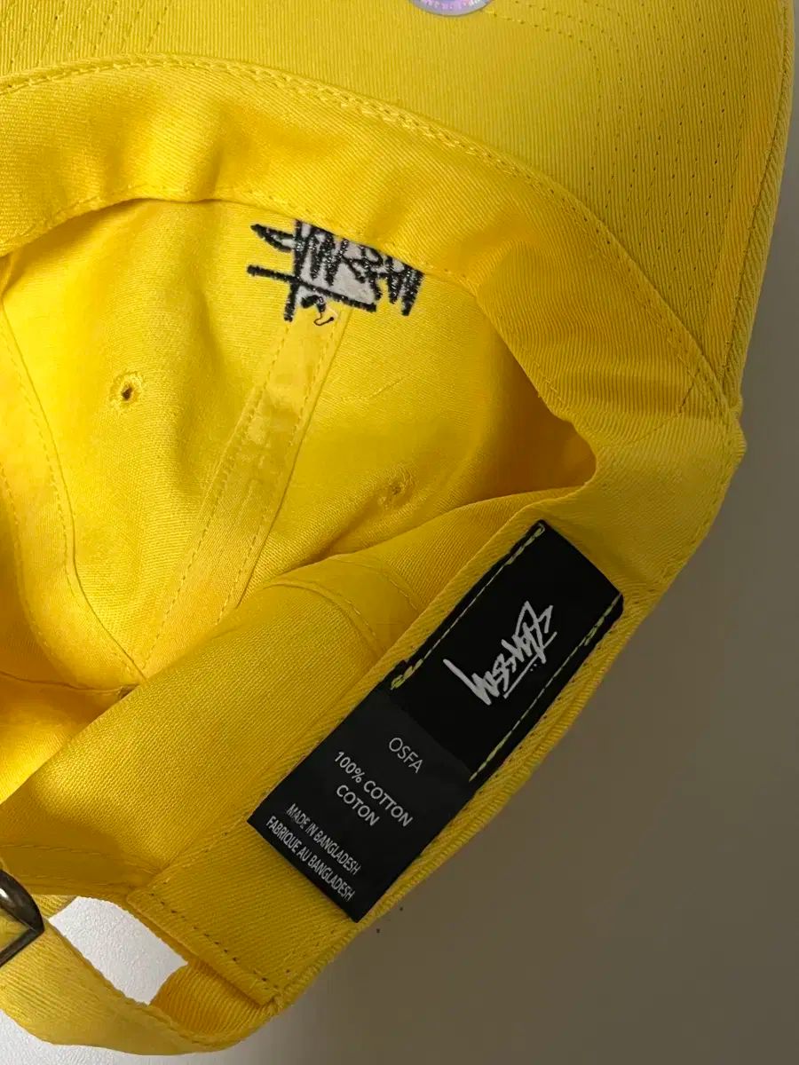 STUSSY ステューシー ベースボールキャップ イェロー STUSSY