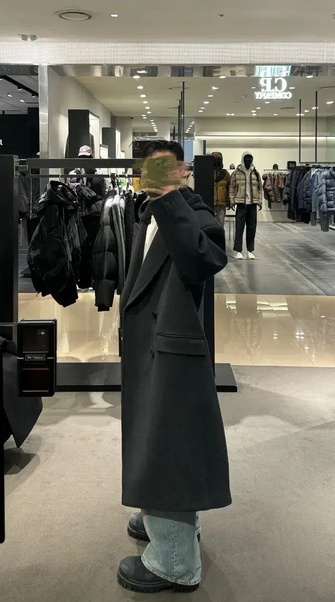 ソンジオメンズ 24FW オム ニッチ フーディー ピークド コクーン コート