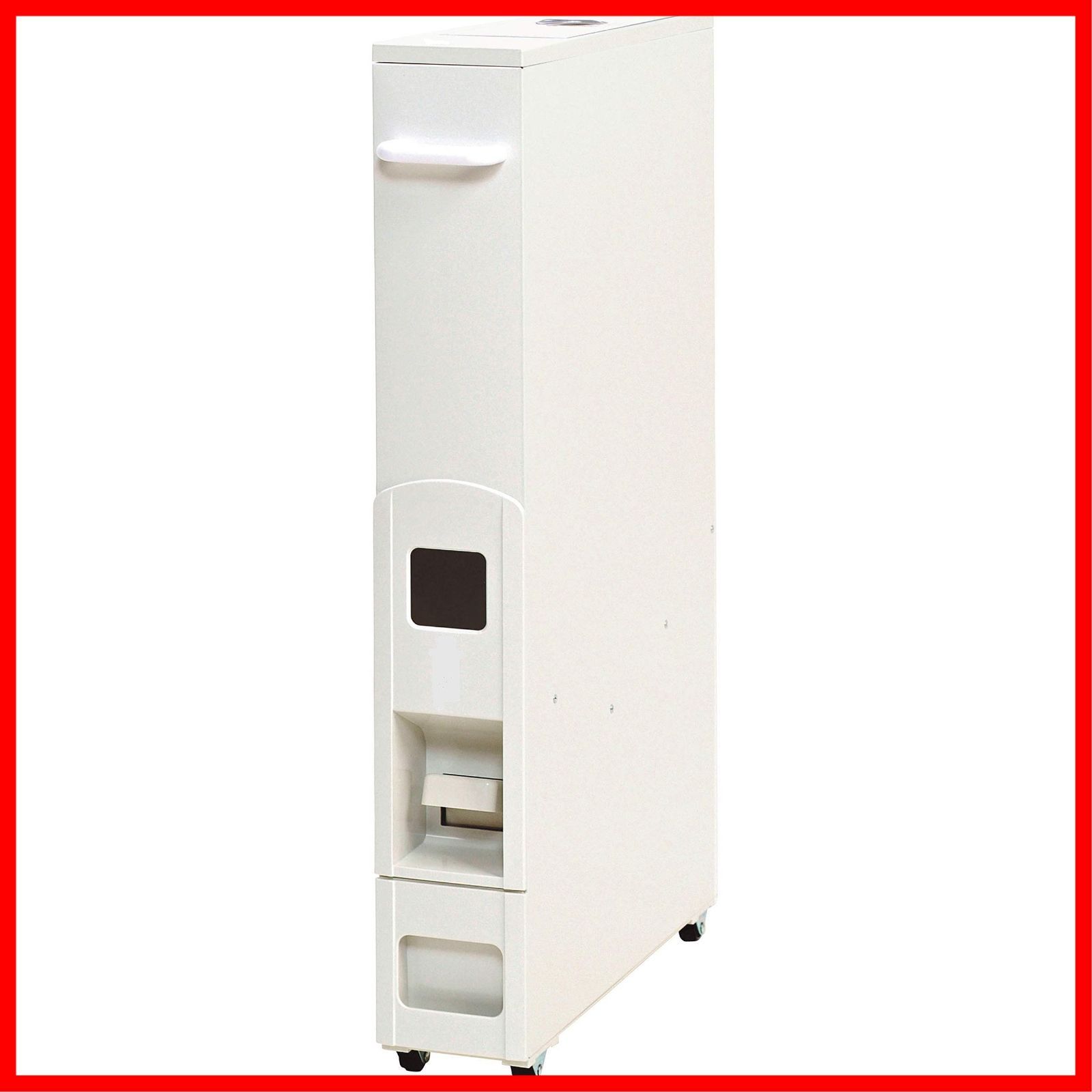 在庫 ホワイト RN-358-S 12kg 無洗米兼用スリムライスボックス 米びつ SAMICK