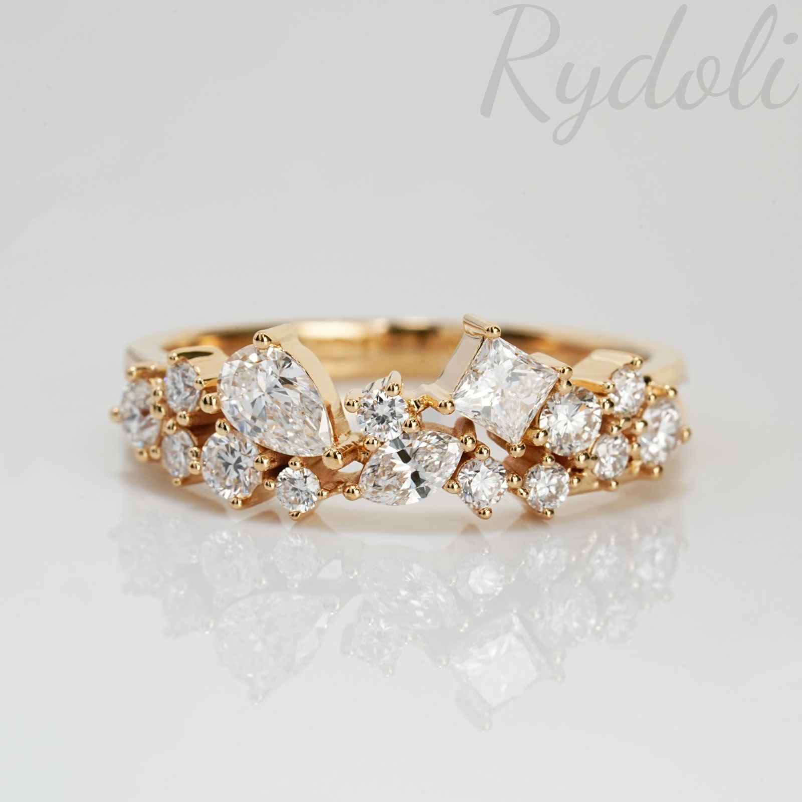 K18 0.80ct オーダーメイドリング ラボグロウンダイヤモンド ダイヤ