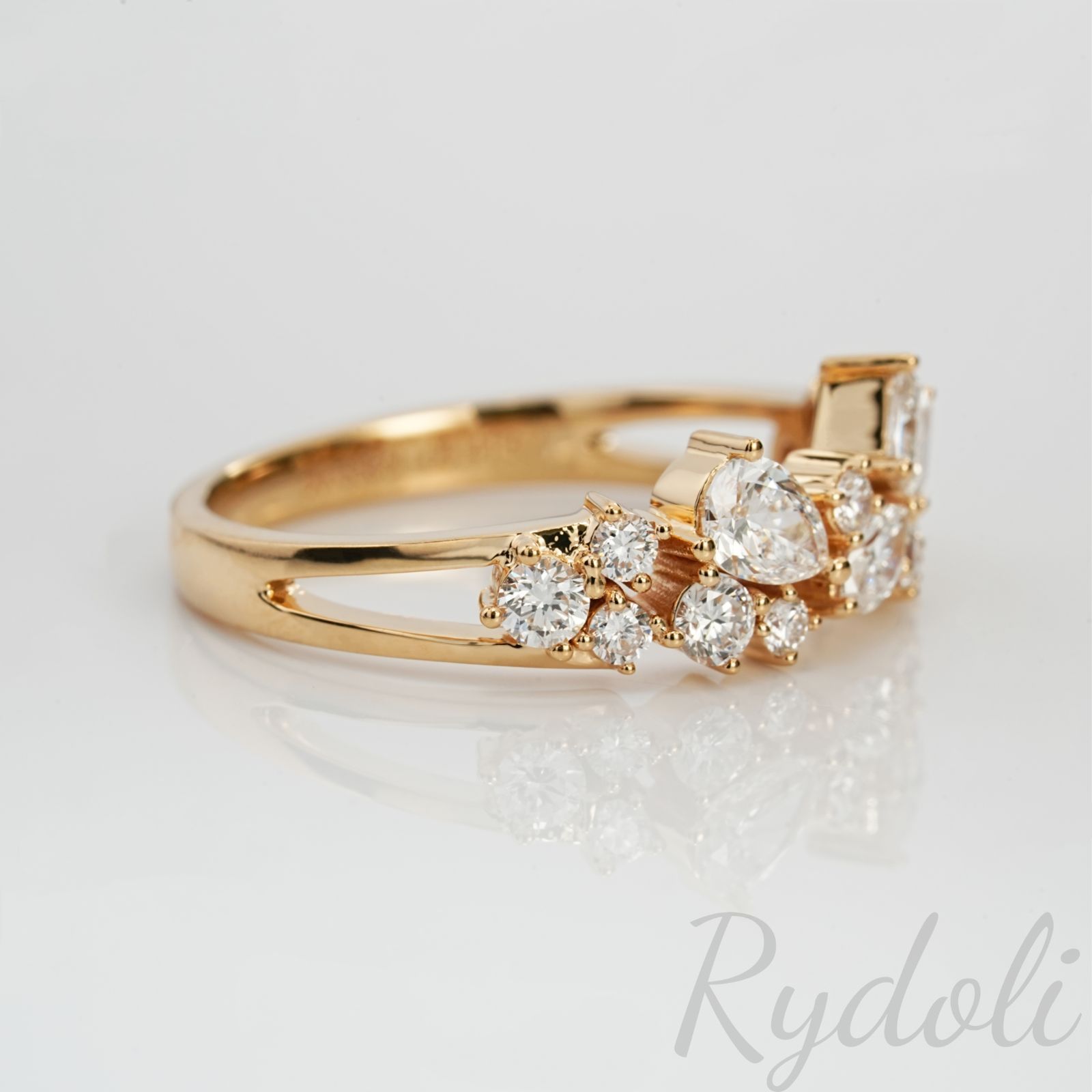 K18 0.80ct オーダーメイドリング ラボグロウンダイヤモンド ダイヤ