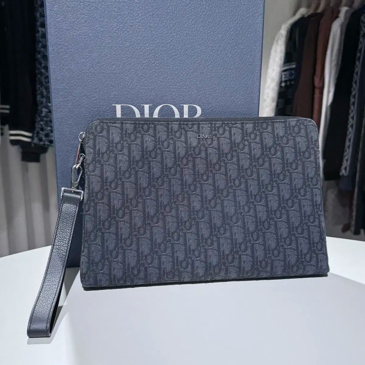 ディオール オブリーク ジャカード A4 ジッパー ポーチ