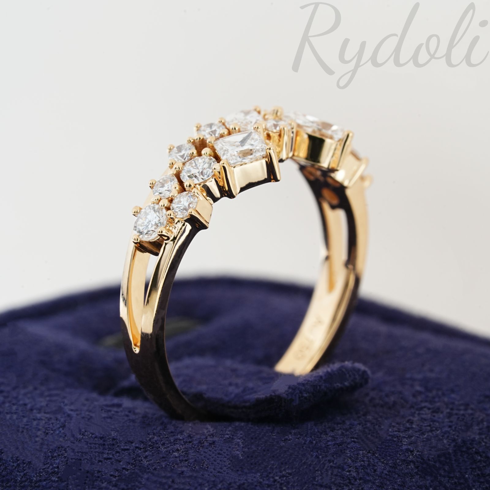 K18 0.80ct オーダーメイドリング ラボグロウンダイヤモンド ダイヤ