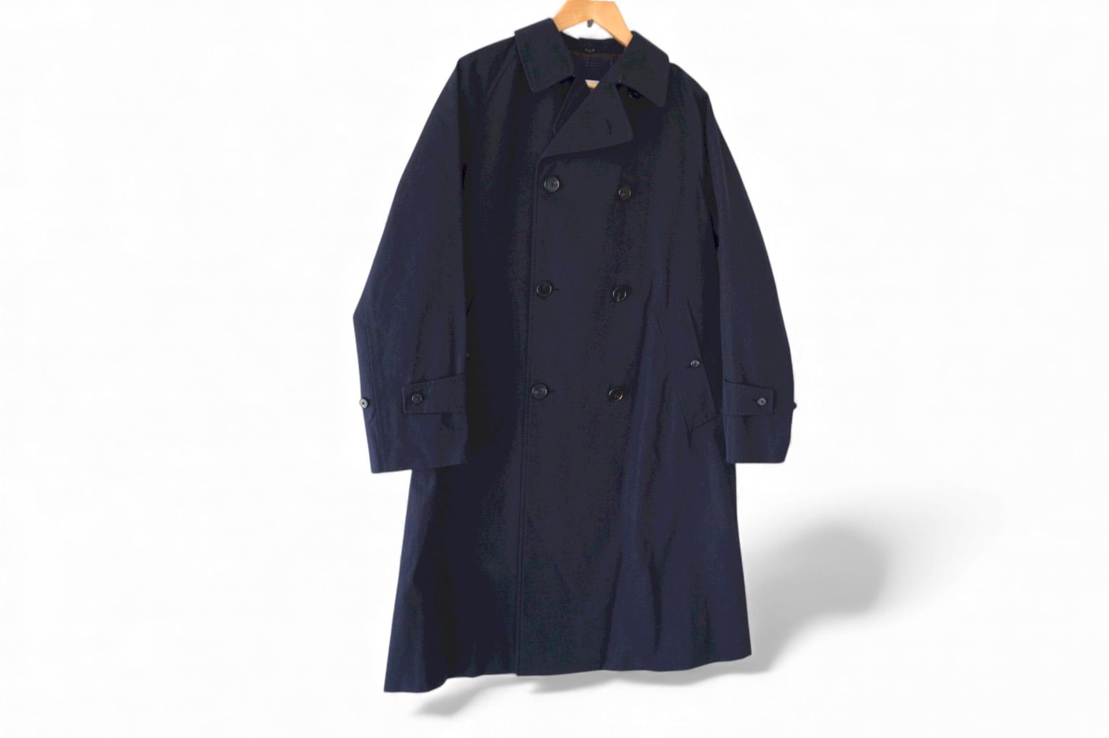 ギャバジンダブルブレストコート