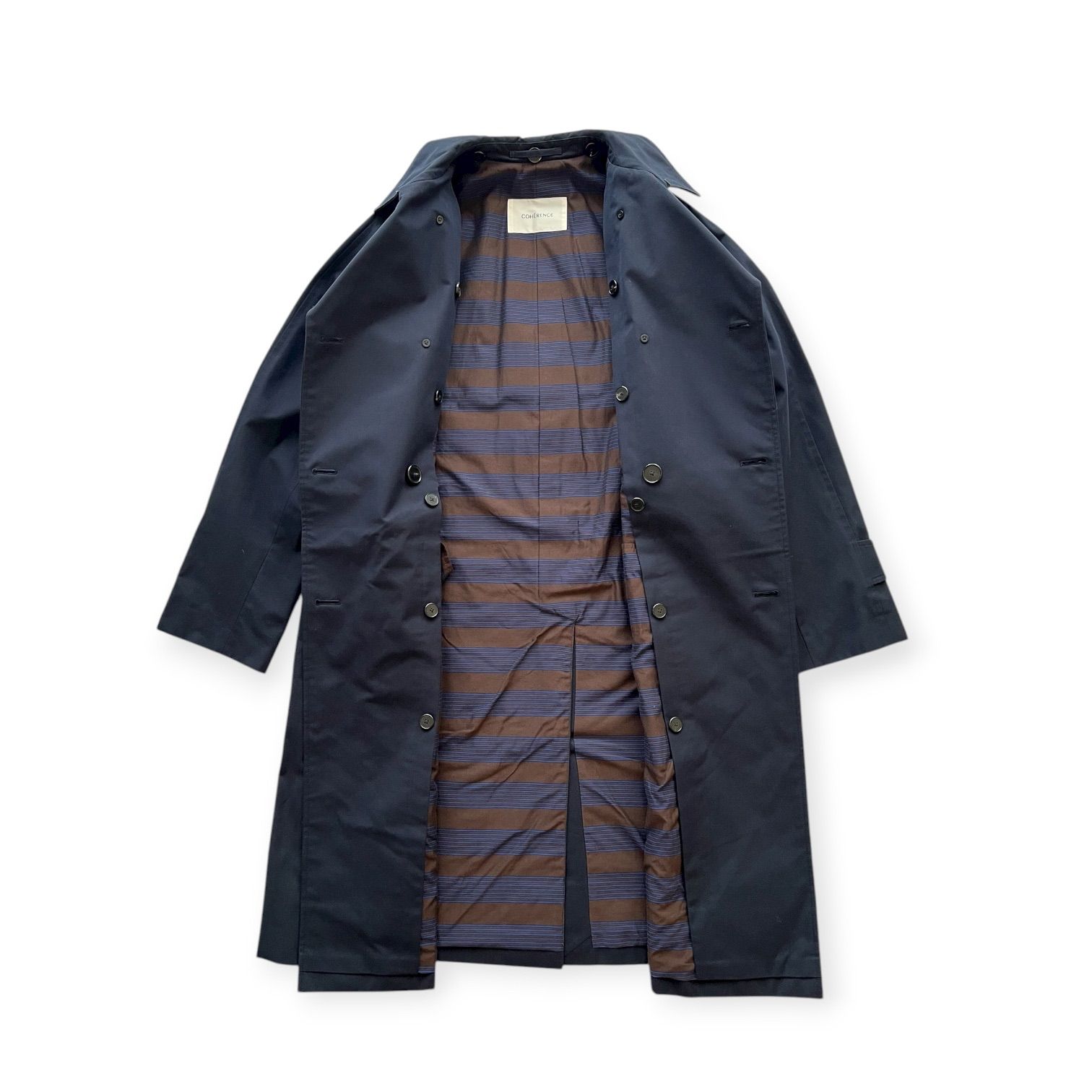 COHERENCE コヒーレンス FOUFOU Ⅱ ギャバジンダブルブレストコート