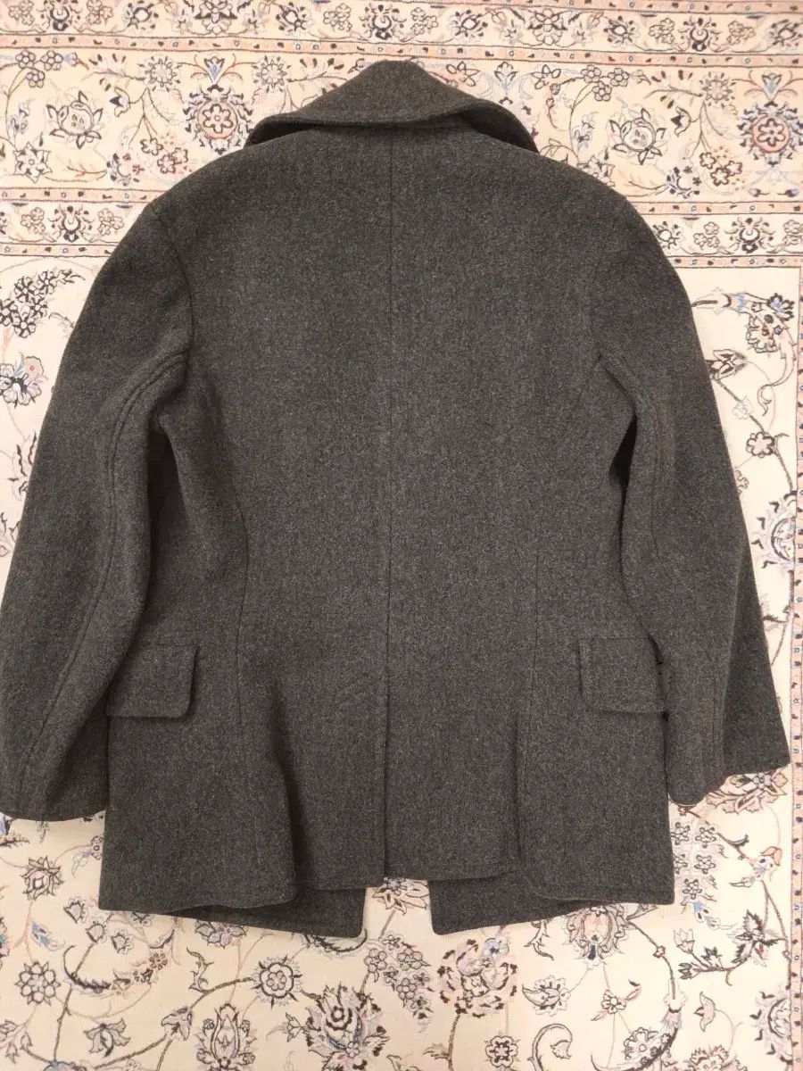 ポロ ラルフローレン ウール ピーコート 海軍ジャケット チャコールグレー S 95-100